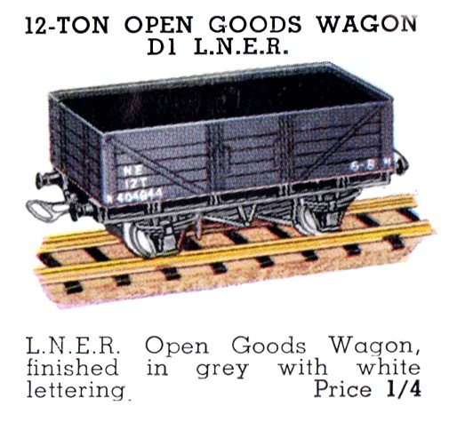 File:Goods Wagon Open 12-Ton LNER, Hornby Dublo D1 (DubloBrochure 1938).jpg