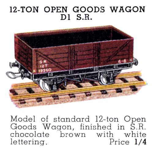 File:Goods Wagon Open 12-Ton SR, Hornby Dublo D1 (DubloBrochure 1938).jpg