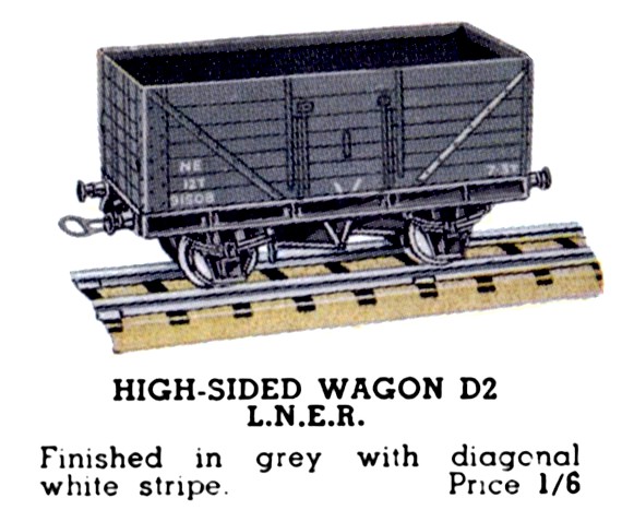 File:High-Sided Wagon LNER, Hornby Dublo D2 (HBoT 1939).jpg
