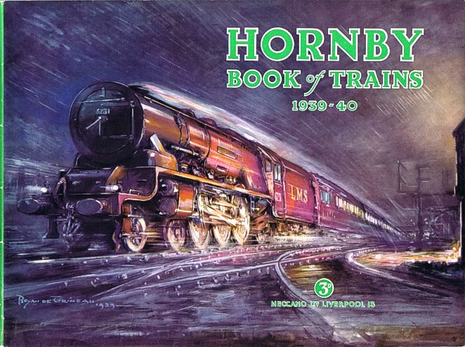 11 x 8 cm Book of Trains 1933-34 Mini-Blechschild Hornby