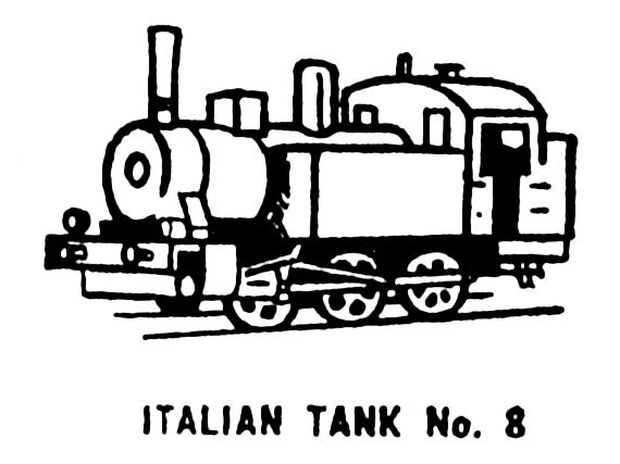 File:Italian Tank locomotive, lineart (Kitmaster No8).jpg