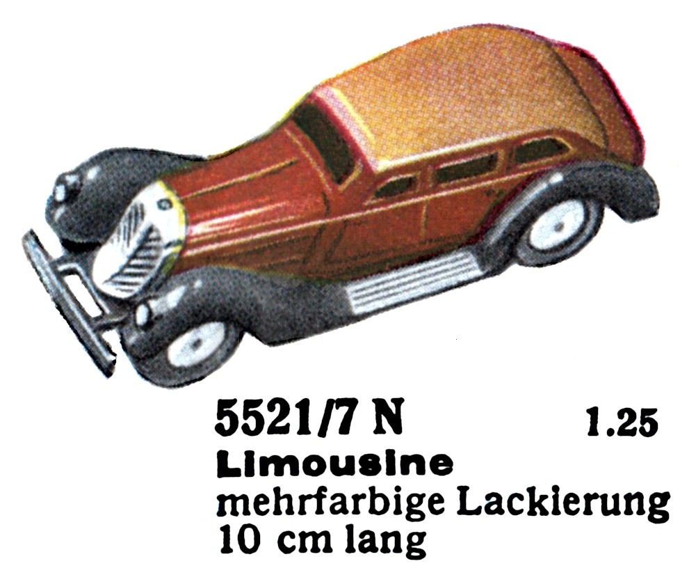 Märklin Miniature Cars, racecars and other vehicles (1930s)