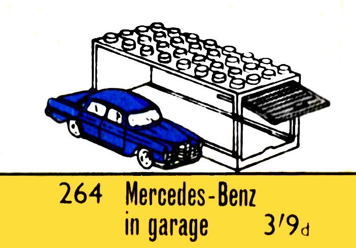 File:Mercedes-Benz in Garage, Lego 264 (Lego ~1964).jpg