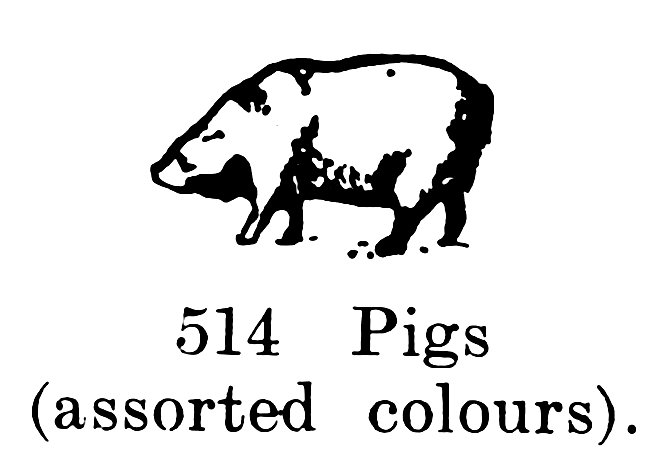 File:Pigs (assorted colours), Britains Farm 514 (BritCat 1940).jpg