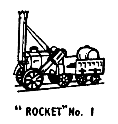 File:Rocket locomotive, lineart (Kitmaster No1).jpg