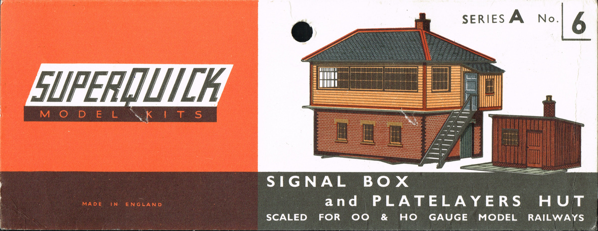 SUPERQUICK Model 24" Station Platform A-1 OO HO Gauge Kit Vintage NOS #E12-4 