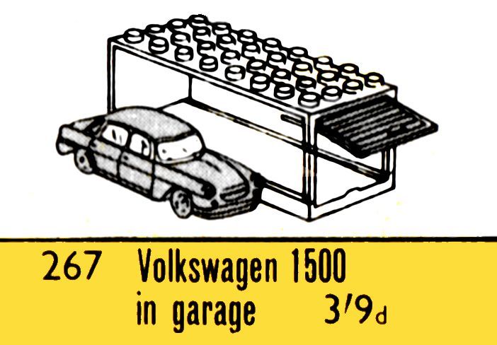 File:Volkswagen 1500 in Garage, Lego 267 (Lego ~1964).jpg