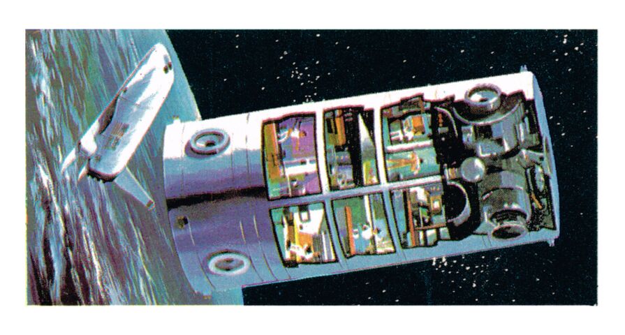 12-man Space Station, Card No 45 (RaceIntoSpace 1971).jpg