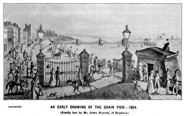 1824: Chain Pier entrance and Esplanade