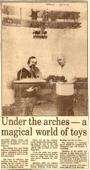 Chris Littledale and Fred Burridge, The Argus, July 1991