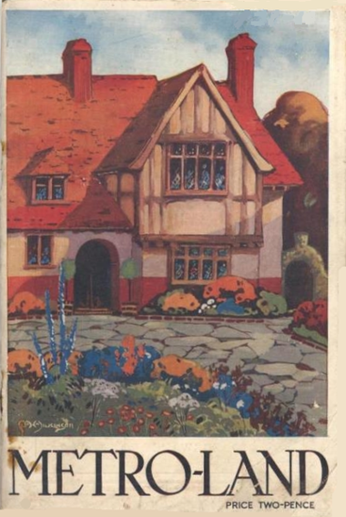 1921 Metro-Land brochure, artwork by C.A. Wilkinson