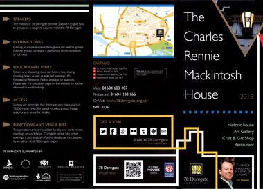 2015 brochure: 79 Derngate, the Charles Rennie Mackintosh House