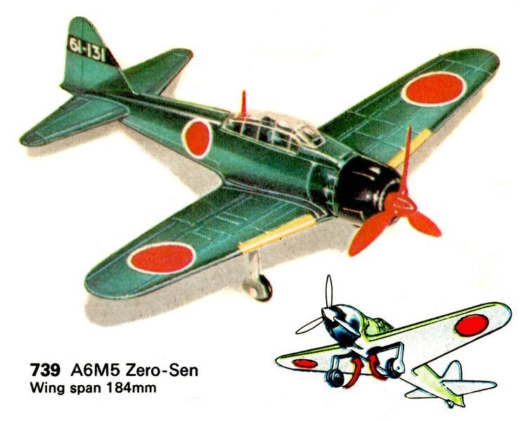 File:A6M5 Zero-Sen, Dinky Toys 739 (DinkyCat13 1977).jpg
