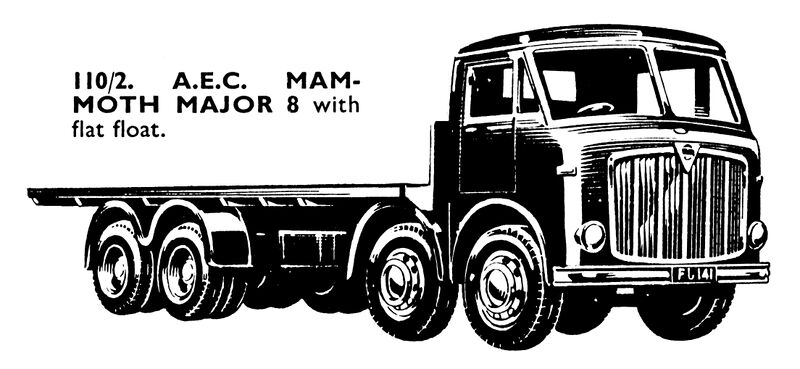 File:AEC Mammoth Major 8, with flat float, Spot-On Models 110-2 (SpotOn 1959).jpg