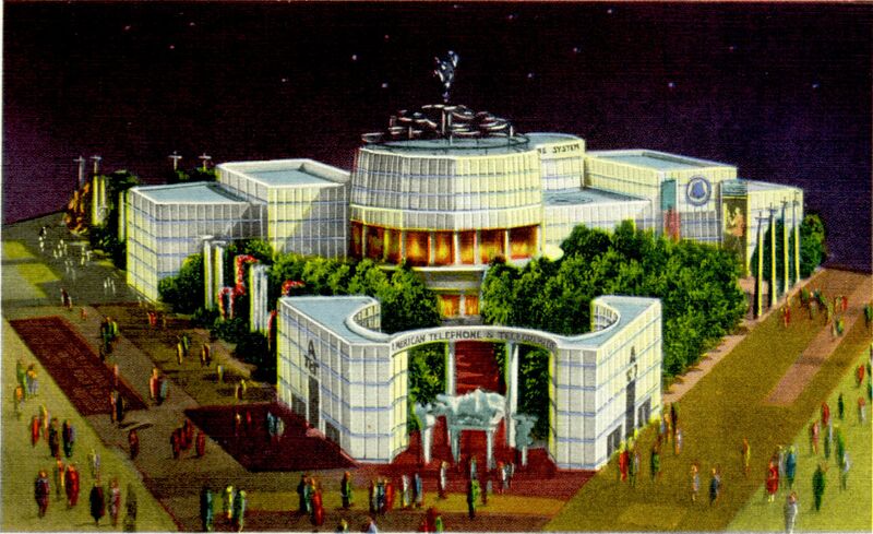 File:A T and T Building, New York Worlds Fair (NYWF 1939).jpg