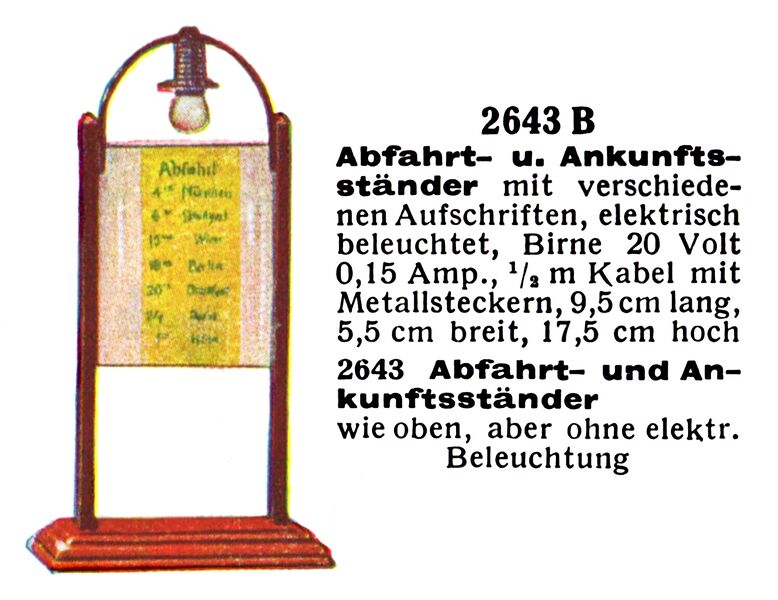 File:Abfahrt- u Ankunft-ständer - Departures and Arrivals Board, Märklin 2643 (MarklinCat 1931).jpg