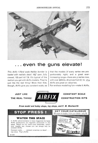 File:Airfix 1-72 Halifax Bomber, advert (AMA 1964).jpg