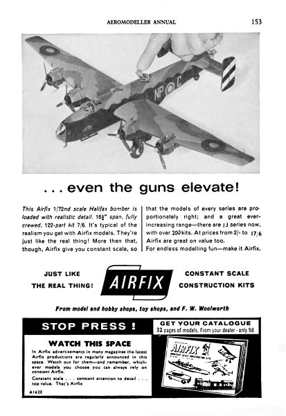 File:Airfix 1-72 Halifax Bomber, advert (Aeromodeller 1964).jpg