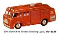 Airport Fire Tender (Flashing Light), Dinky 276 (LBIncUSA ~1964).jpg