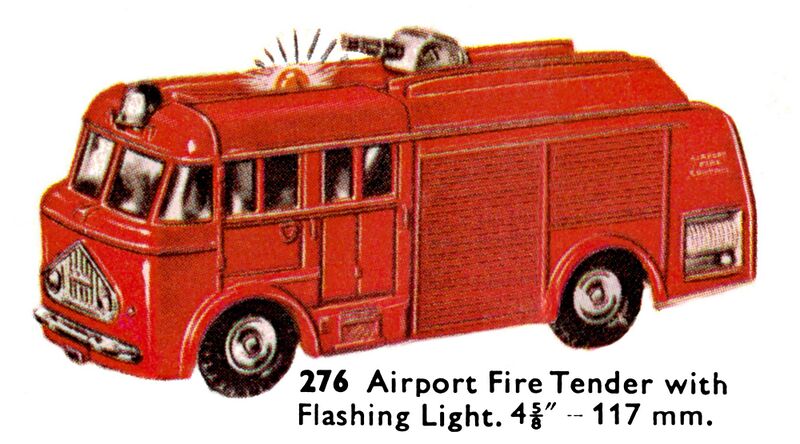 File:Airport Fire Tender with Flashing Light, Dinky Toys 276 (DinkyCat 1963).jpg