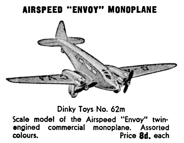 File:Airspeed Envoy Monoplane, Dinky Toys 62m (MM 1940-07).jpg