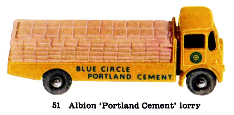 File:Albion Portland Cement Lorry, Matchbox No51 (MBCat 1959).jpg