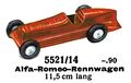Alfa-Romeo-Rennwagen - Racing Car, Märklin 5521-14 (MarklinCat 1939).jpg