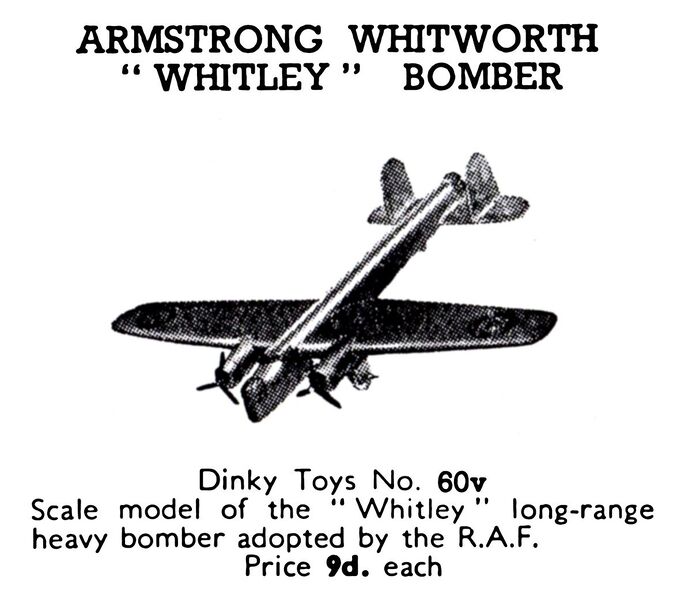 File:Armstrong Whitworth Whitley Bomber, Dinky Toys 60v (MeccanoCat 1939-40).jpg