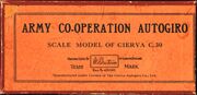 Army Cooperation Autogiro Cierva C30, box lid (Britains 1431).jpg