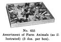 Assortment of Farm Animals, Britains Farm 655 (BritCat 1940).jpg