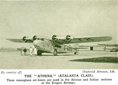 1934: "Athena" G-ABTK, Armstrong Whitworth Atalanta-Class