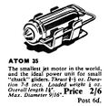 Atom 35 rocket motor, Jetex (Hobbies 1966).jpg