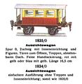 Aussichtswagen - Viewing Car, Märklin 1834 1835 (MarklinCat 1931).jpg