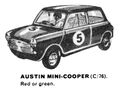 Austin Mini-Cooper, Scalextric C-76 (Hobbies 1968).jpg