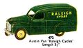 Austin Van, Raleigh Cycles, Dinky Toys 472 (DinkyCat 1957-08).jpg