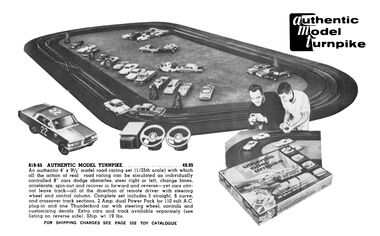 1962: Authentic Model Turnpike, insert in the 1962 Schwarz catalogue