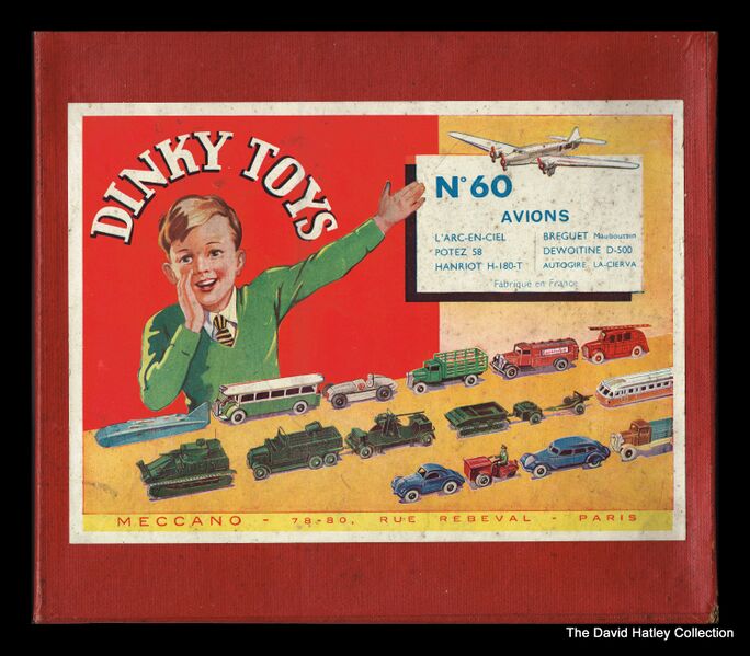 File:Avions set, French, box lid (Dinky Toys 60).jpg