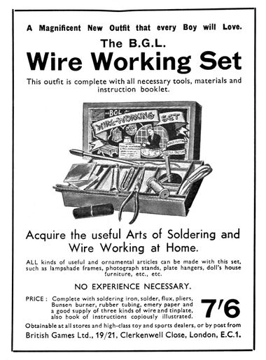 1932: BGL Wireworking Set