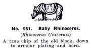 Baby Rhinoceros, Britains Zoo No951 (BritCat 1940).jpg