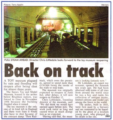 October 2001: "Back on track", The Leader