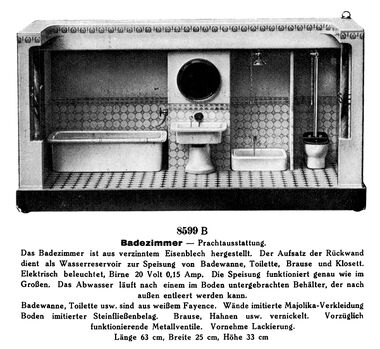 1931: The largest bathroom in the 1931 Märklin catalogue