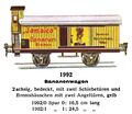 Bananenwagen - Banana Wagon, Märklin 1992 (MarklinCat 1931).jpg
