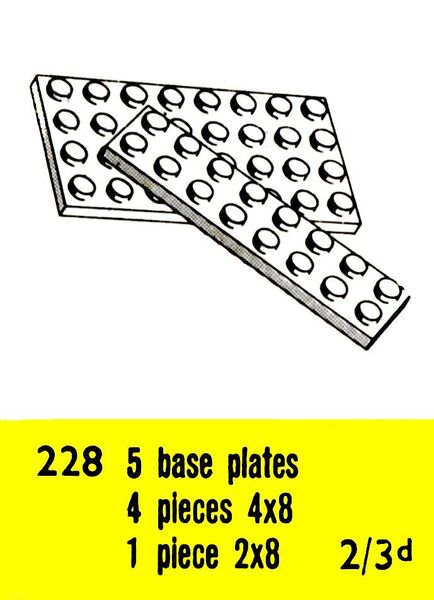 File:Base Plates, Lego Set 228 (LegoCat ~1960).jpg