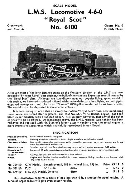 File:Bassett-Lowke, Royal Scot 6100, gauge 0 (BL-MR 1937-11).jpg