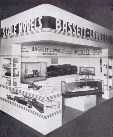1939: Bassett-Lowke Limited's own exhibition stand at the 1939 British Industries Fair