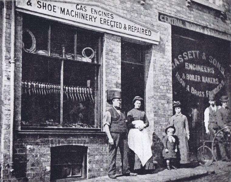 File:Bassett and Sons, Northampton premises, Kingswell Street (1880s).jpg