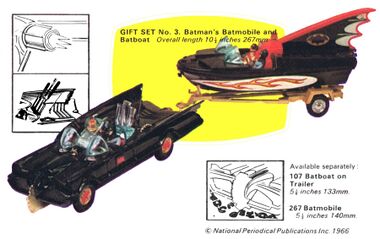 Batmobile and Batboat set
