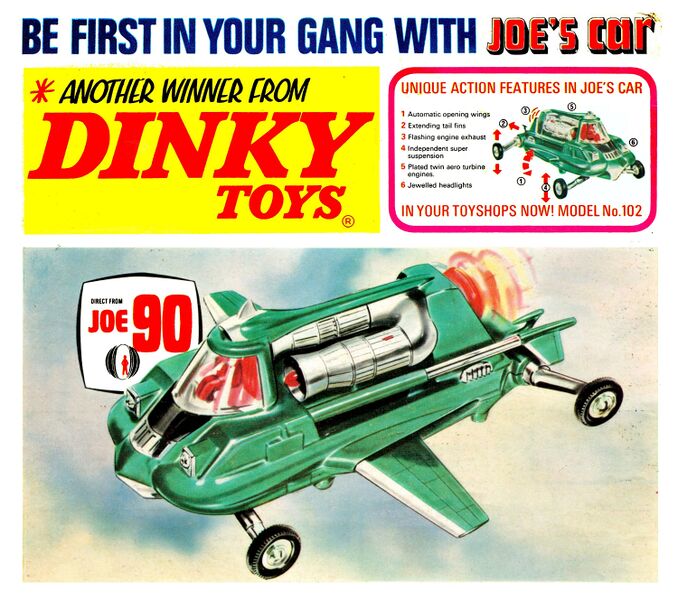 File:Be First with Joes Car, Dinky Toys 102 (MM 1969-04).jpg