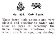 Bear Cubs, Britains Zoo No936 (BritCat 1940).jpg