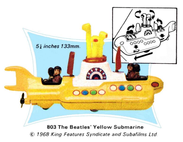File:Beatles Yellow Submarine diecast toy, Corgi Toys 803 (CorgiCat 1970).jpg